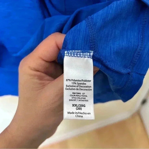 Danskin Now Royal Blue Hoodie Pullover Size 2X - Picture 6 of 6